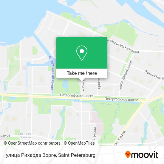 улица Рихарда Зорге map