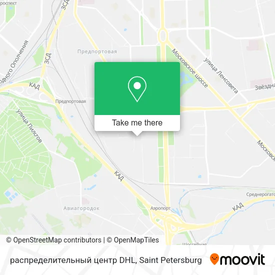распределительный центр DHL map