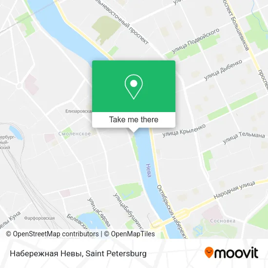 Набережная Невы map