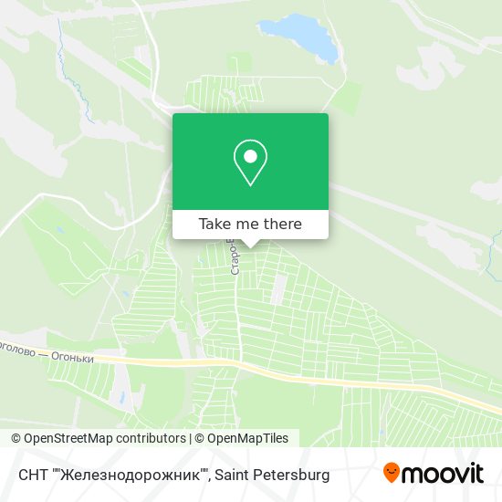 СНТ ""Железнодорожник"" map