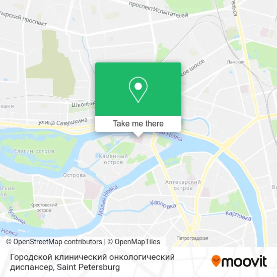 Городской клинический онкологический диспансер map