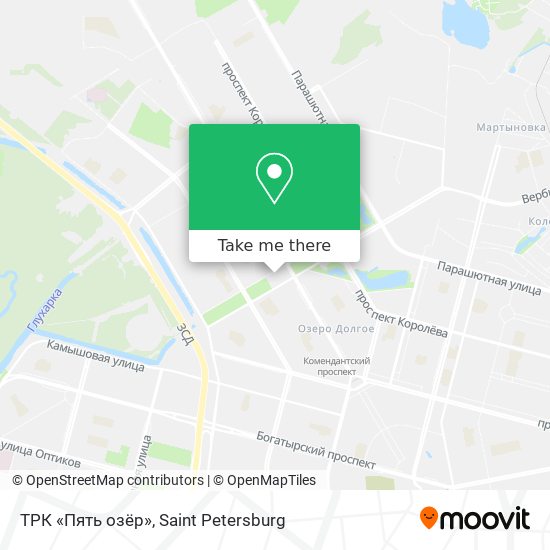 ТРК «Пять озёр» map