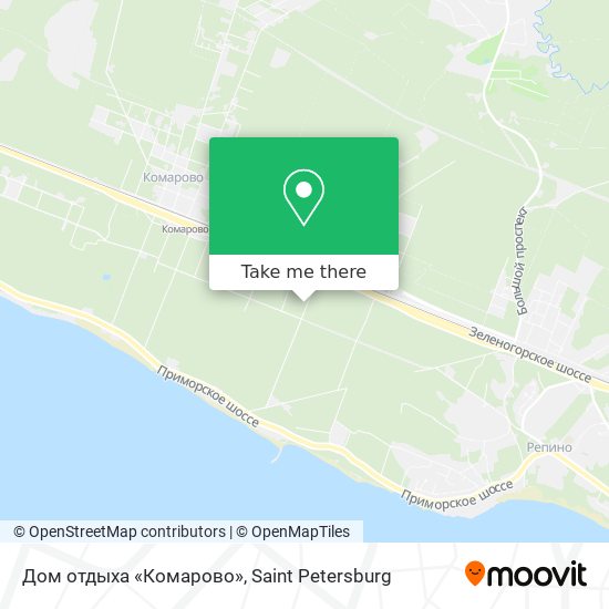 Дом отдыха «Комарово» map