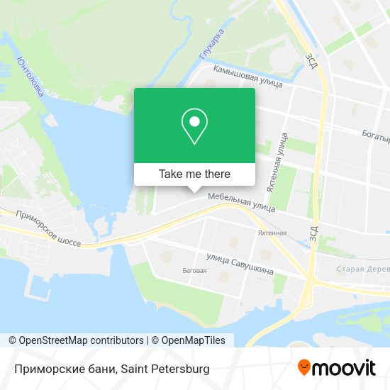Приморские бани map