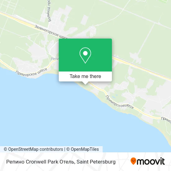 Репино Cronwell Park Отель map