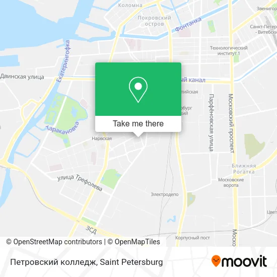 Петровский колледж map