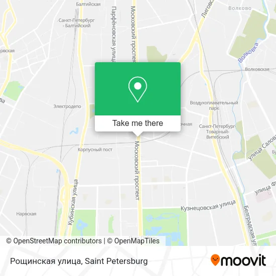 Рощинская улица map