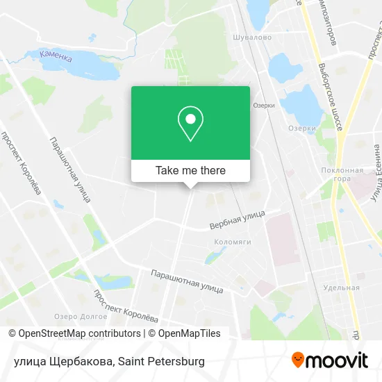 улица Щербакова map