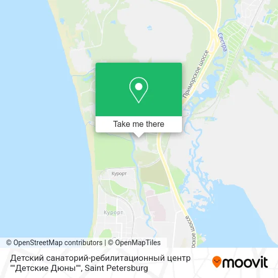 Детский санаторий-ребилитационный центр ""Детские Дюны"" map