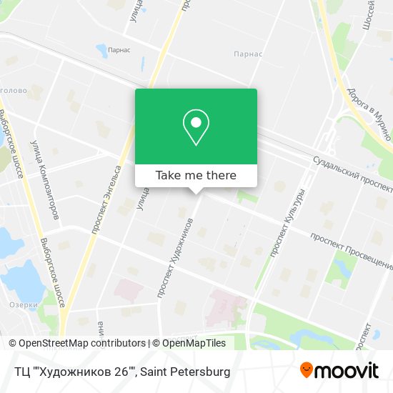 ТЦ ""Художников 26"" map