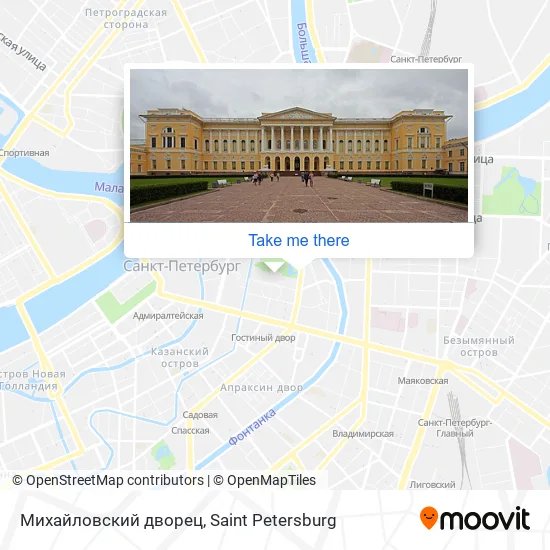 Михайловский дворец map