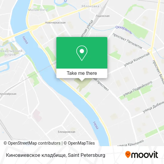 Киновиевское кладбище map