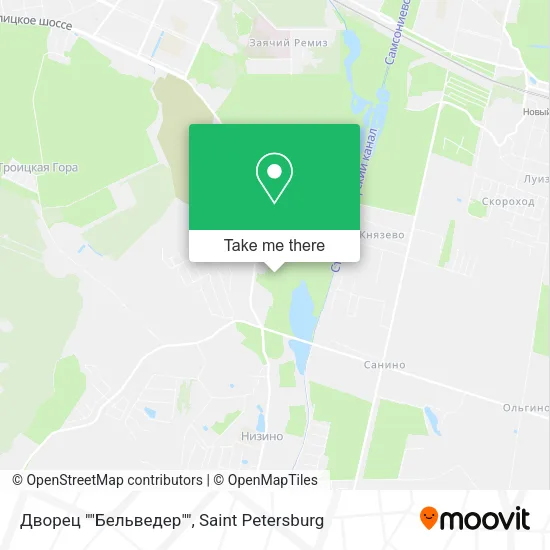 Дворец ""Бельведер"" map
