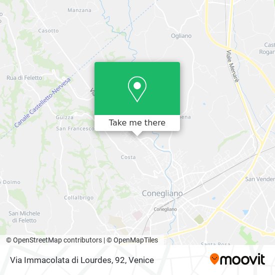 Via Immacolata di Lourdes, 92 map