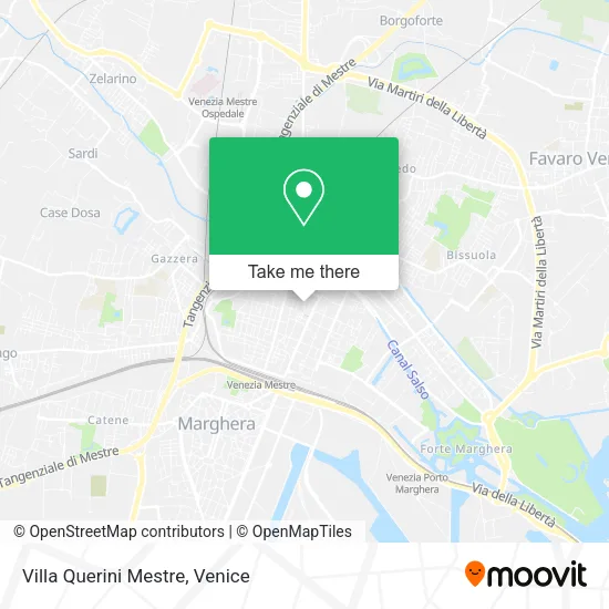Villa Querini Mestre map