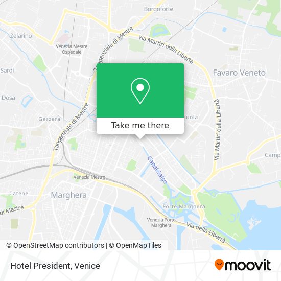 Hotel President map