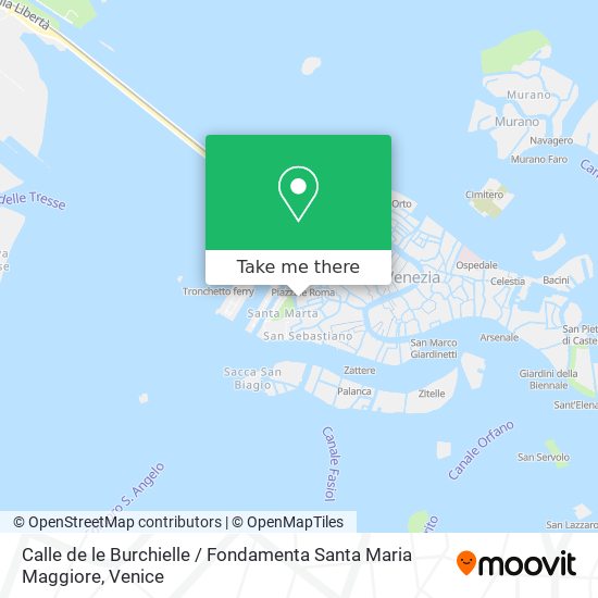 Calle de le Burchielle / Fondamenta Santa Maria Maggiore map