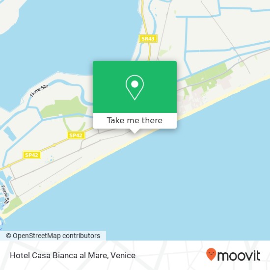 Hotel Casa Bianca al Mare map