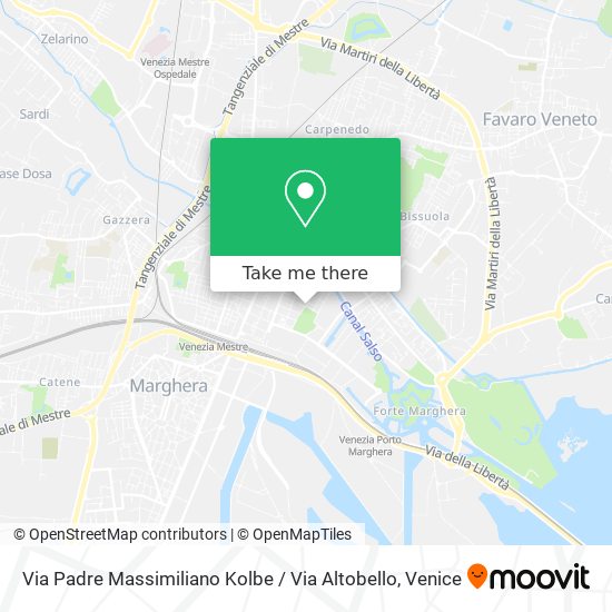 Via Padre Massimiliano Kolbe / Via Altobello map