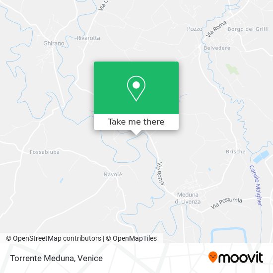 Torrente Meduna map