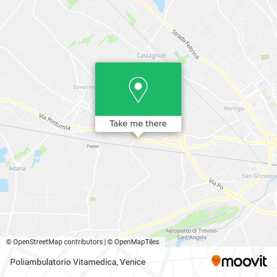 Poliambulatorio Vitamedica map