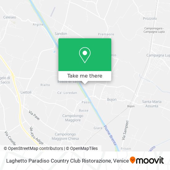 Laghetto Paradiso Country Club Ristorazione map