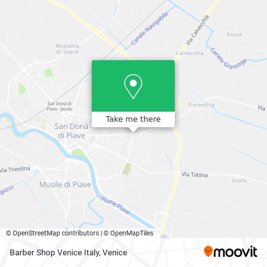 Barber Shop Venice Italy map