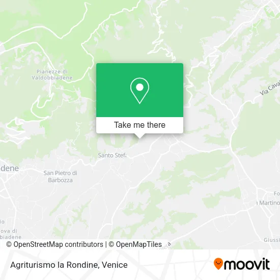 Agriturismo la Rondine map