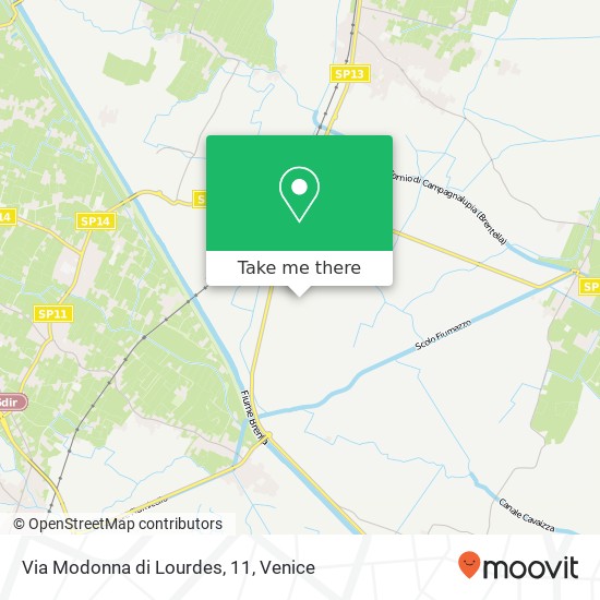 Via Modonna di Lourdes, 11 map