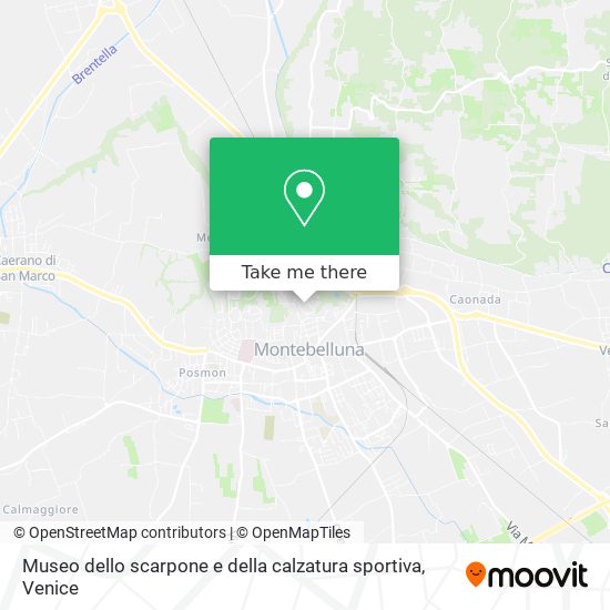 Museo dello scarpone e della calzatura sportiva map