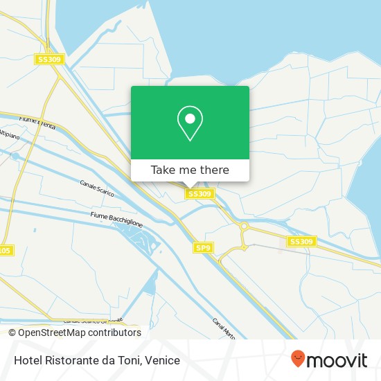 Hotel Ristorante da Toni map