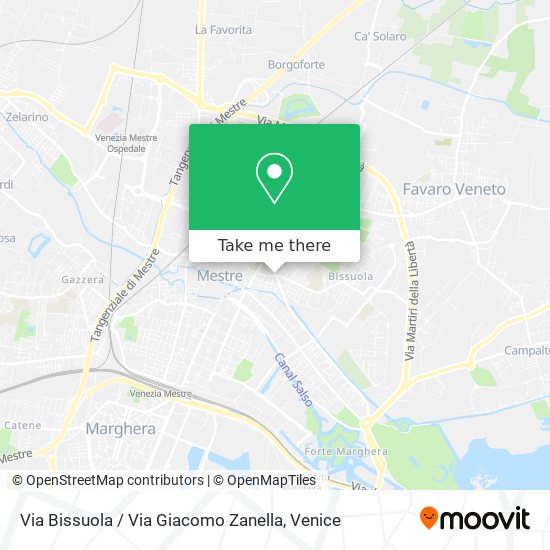 Via Bissuola / Via Giacomo Zanella map
