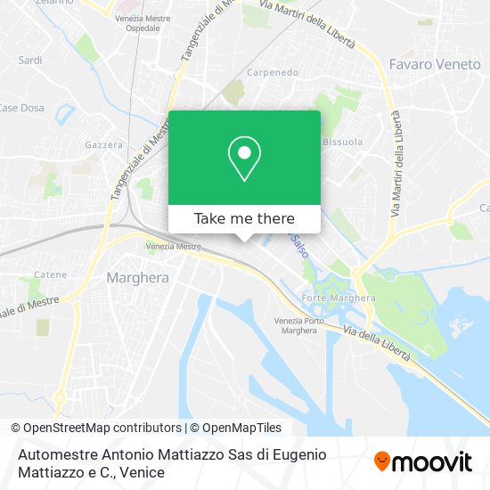 Automestre Antonio Mattiazzo Sas di Eugenio Mattiazzo e C. map