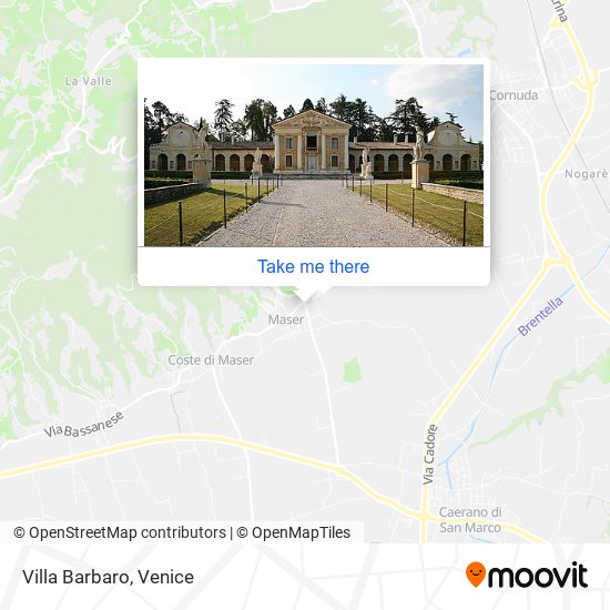 Villa Barbaro map