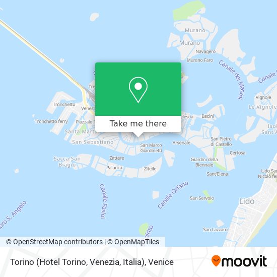 Torino (Hotel Torino, Venezia, Italia) map