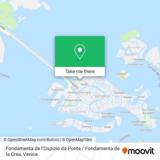 Fondamenta de l'Ospizio da Ponte / Fondamenta de la Crea map