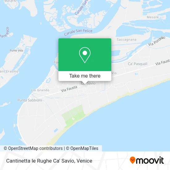Cantinetta le Rughe Ca' Savio map