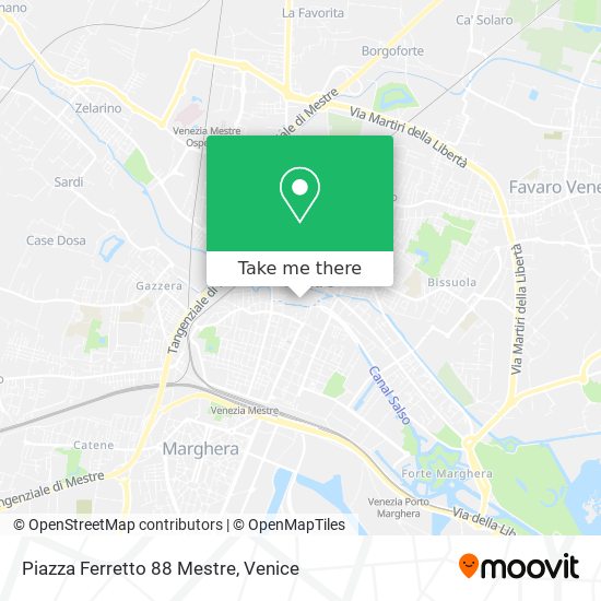 Piazza Ferretto 88 Mestre map