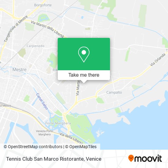 Tennis Club San Marco Ristorante map