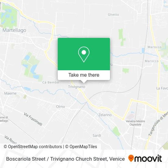 Boscariola Street / Trivignano Church Street map