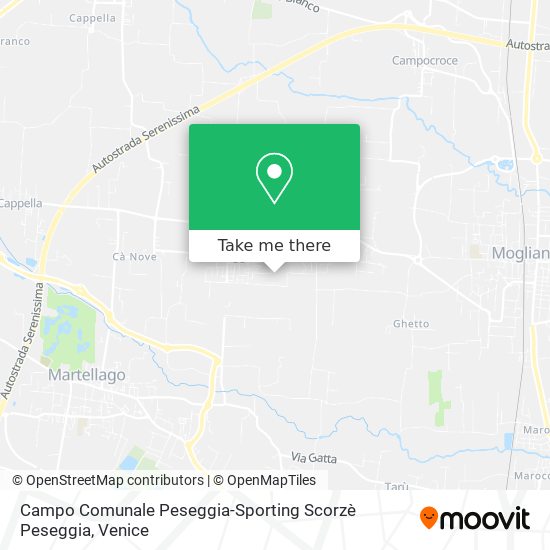 Campo Comunale Peseggia-Sporting Scorzè Peseggia map