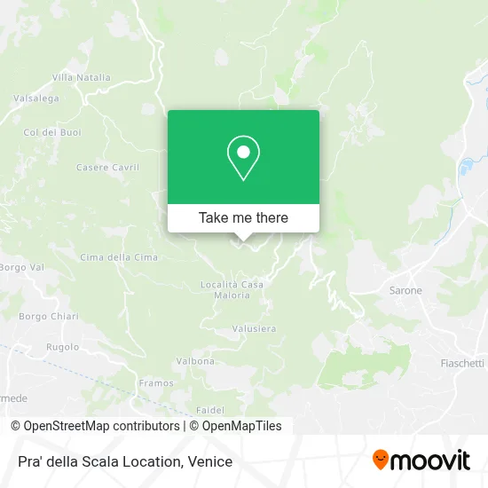 Pra' della Scala Location map
