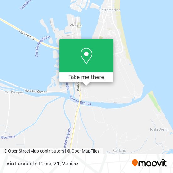 Via Leonardo Donà, 21 map