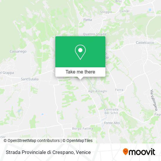 Strada Provinciale di Crespano map