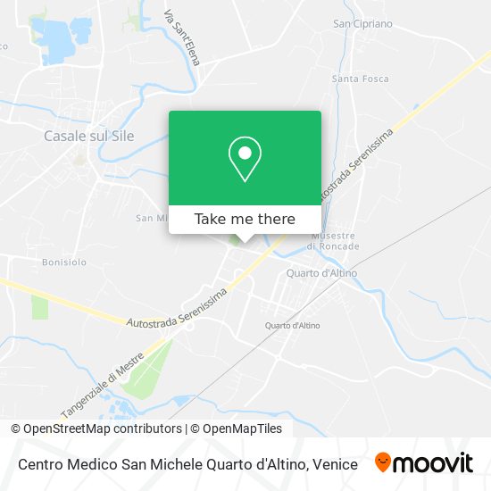 Centro Medico San Michele Quarto d'Altino map