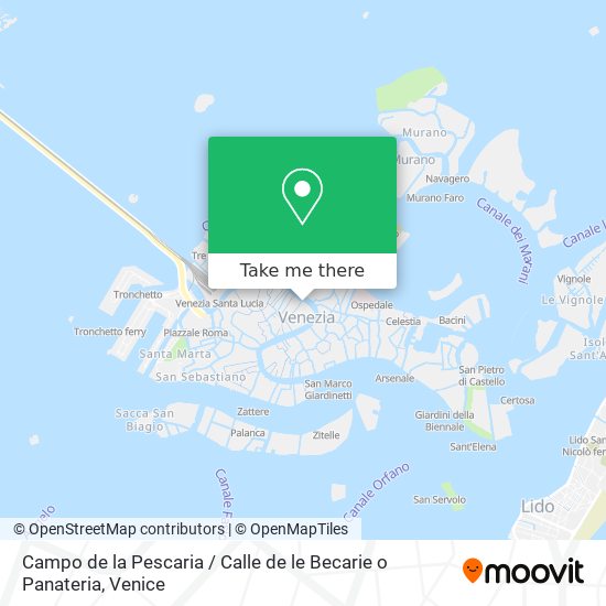 Campo de la Pescaria / Calle de le Becarie o Panateria map