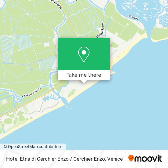 Hotel Etna di Cerchier Enzo / Cerchier Enzo map