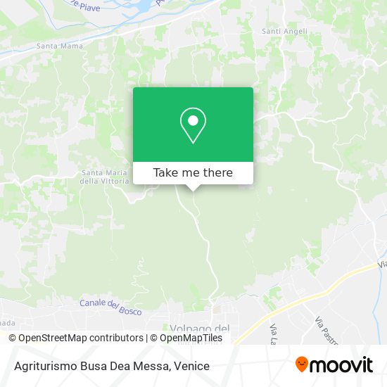 Agriturismo Busa Dea Messa map