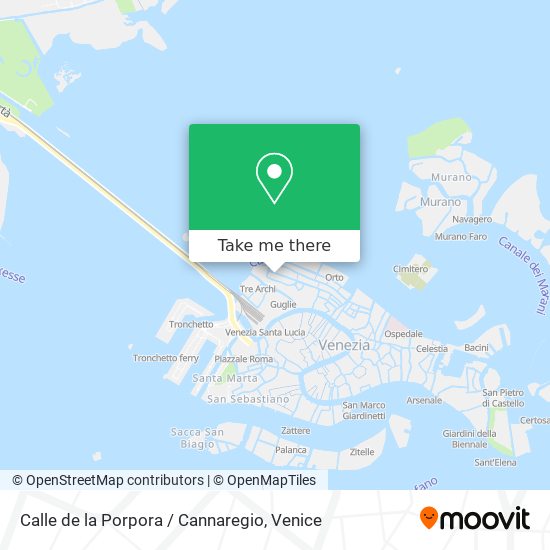 Calle de la Porpora / Cannaregio map