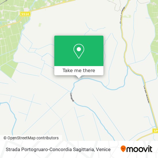 Strada Portogruaro-Concordia Sagittaria map